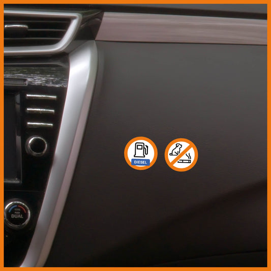 Niet roken & geen dieren sticker (5 stuks)