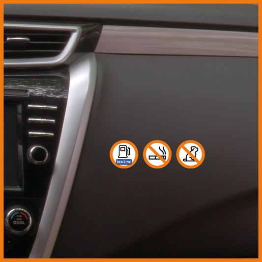 Geen dieren sticker (5 stuks)