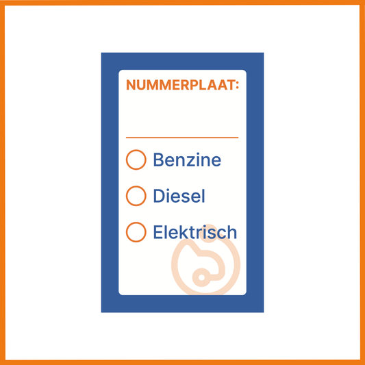 Sleutelhanger - Achterzijde papier