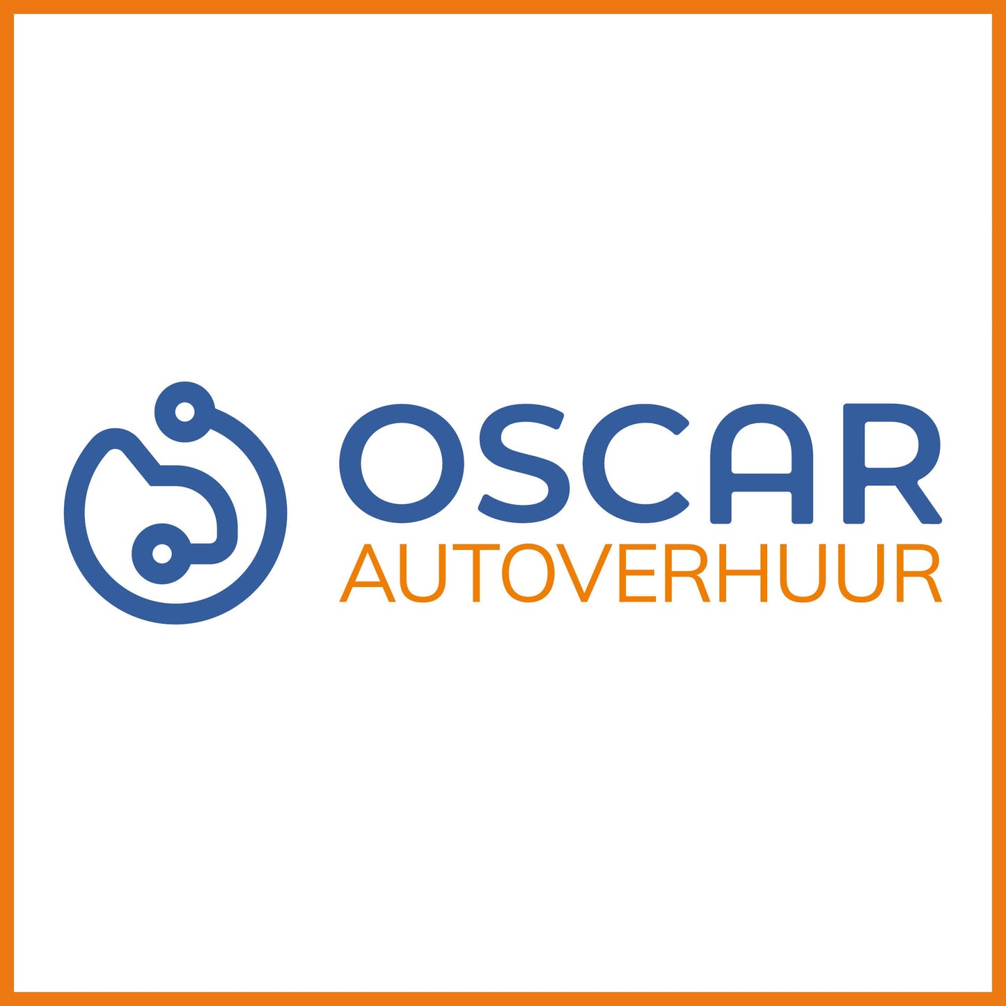 Contour sticker with orange and blue logo 300x80