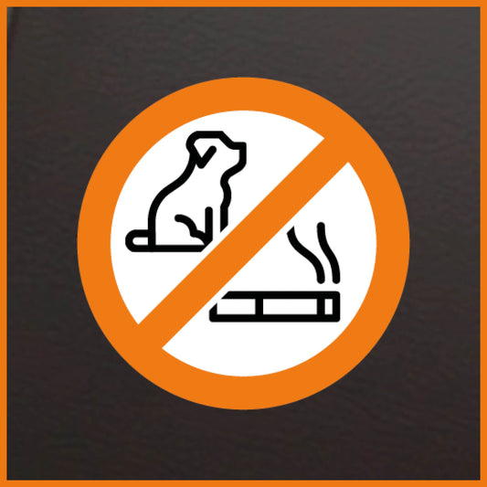 Niet roken & geen dieren sticker (5 stuks)