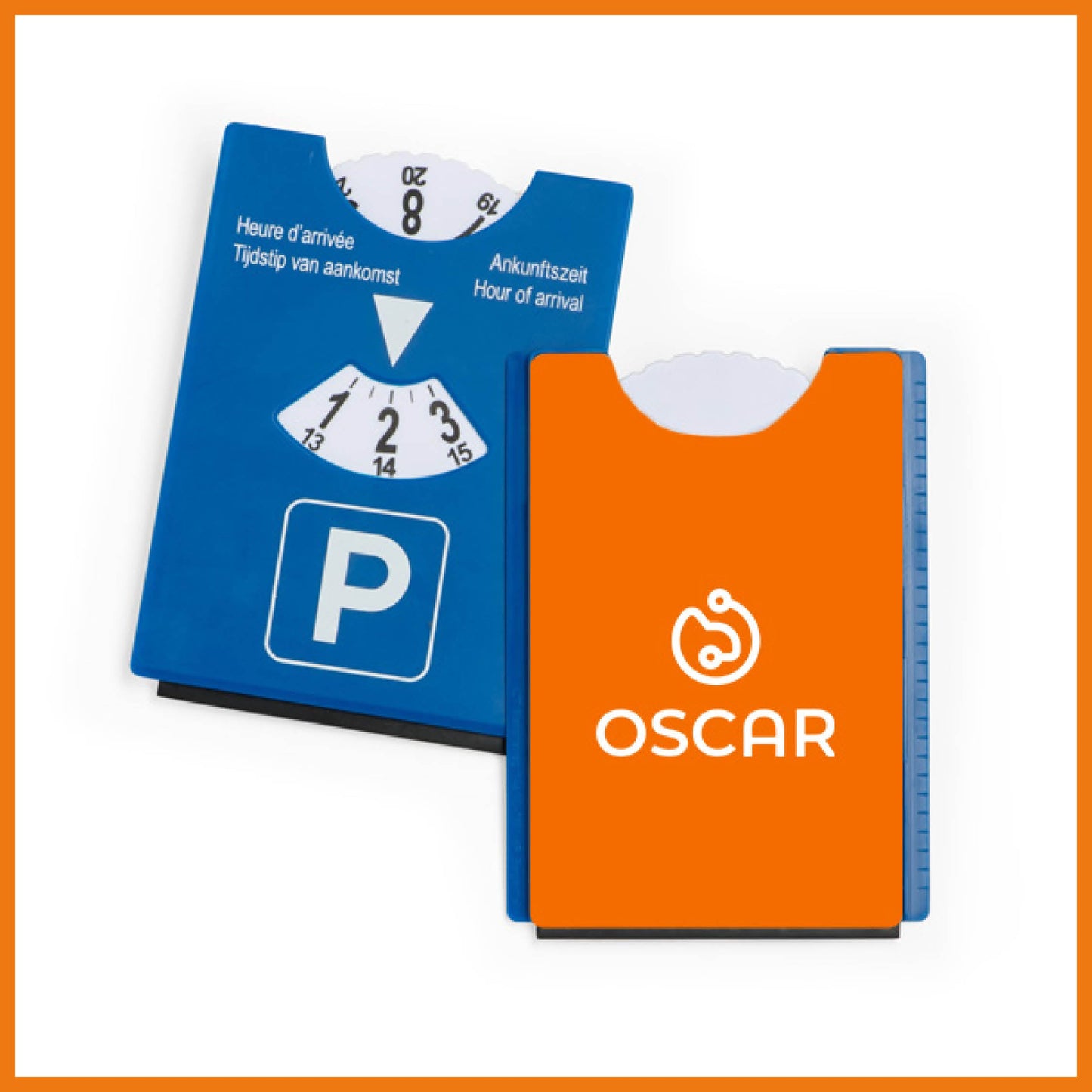 Parking disc with ice scraper (5 pieces)