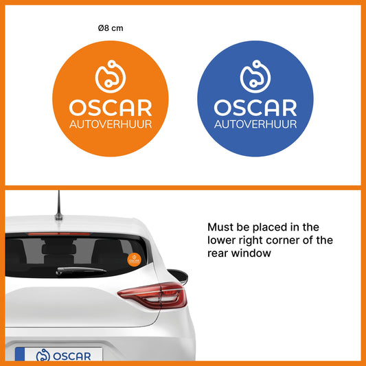 Oscar sticker rond (5 stuks)