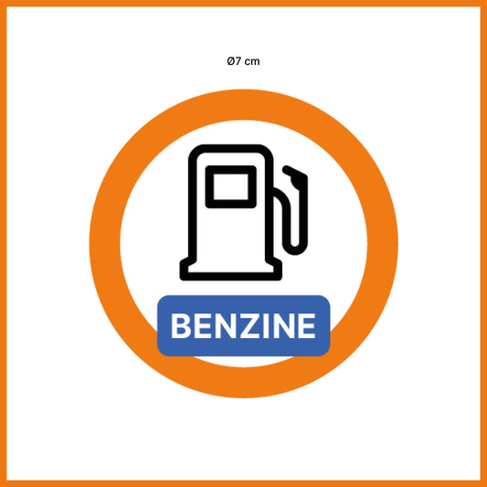 Benzine sticker (5 stuks)