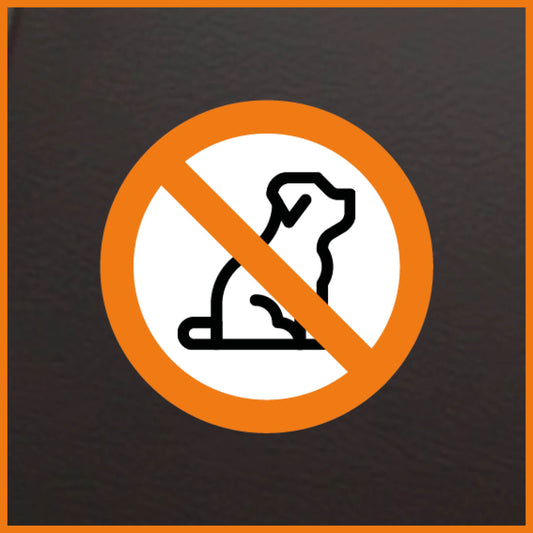 Geen dieren sticker (5 stuks)
